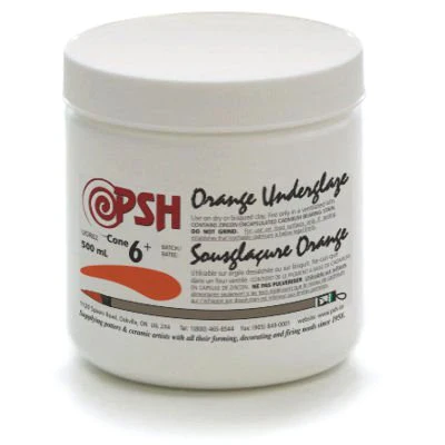PSH CONE 6 ORANGE UNDERGLAZE - Image 3