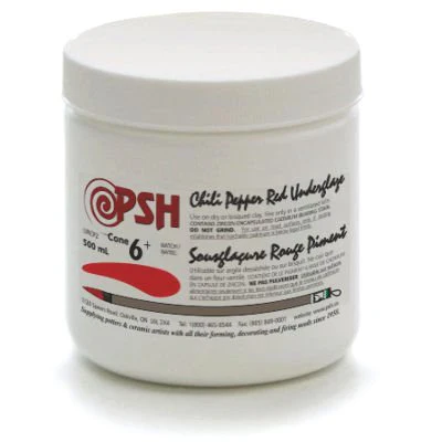 PSH RED CHILI PEPPER CONE 6 UNDERGLAZE - Image 3